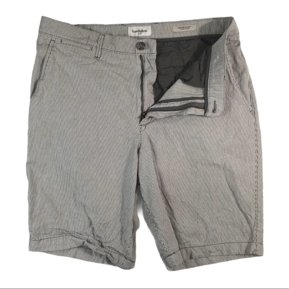 SH313 Goodfellow & Co Striped Linden Chino Shorts 34